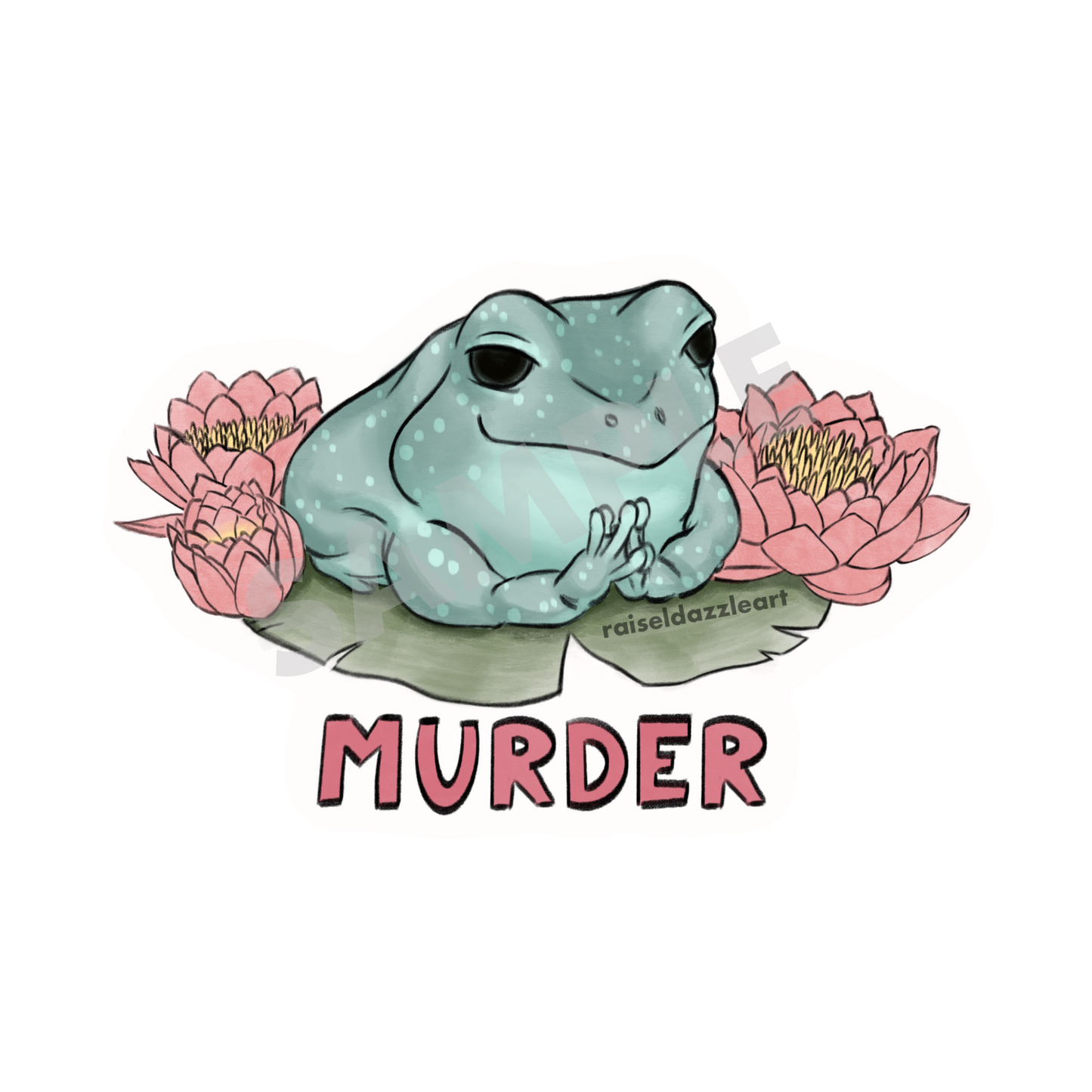 Murder Frog Sticker