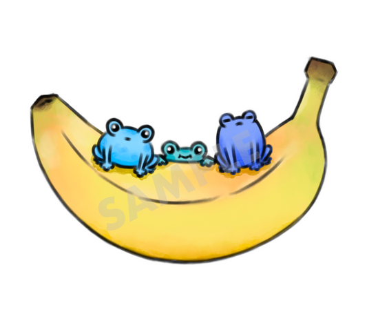 Banana Frog Sticker