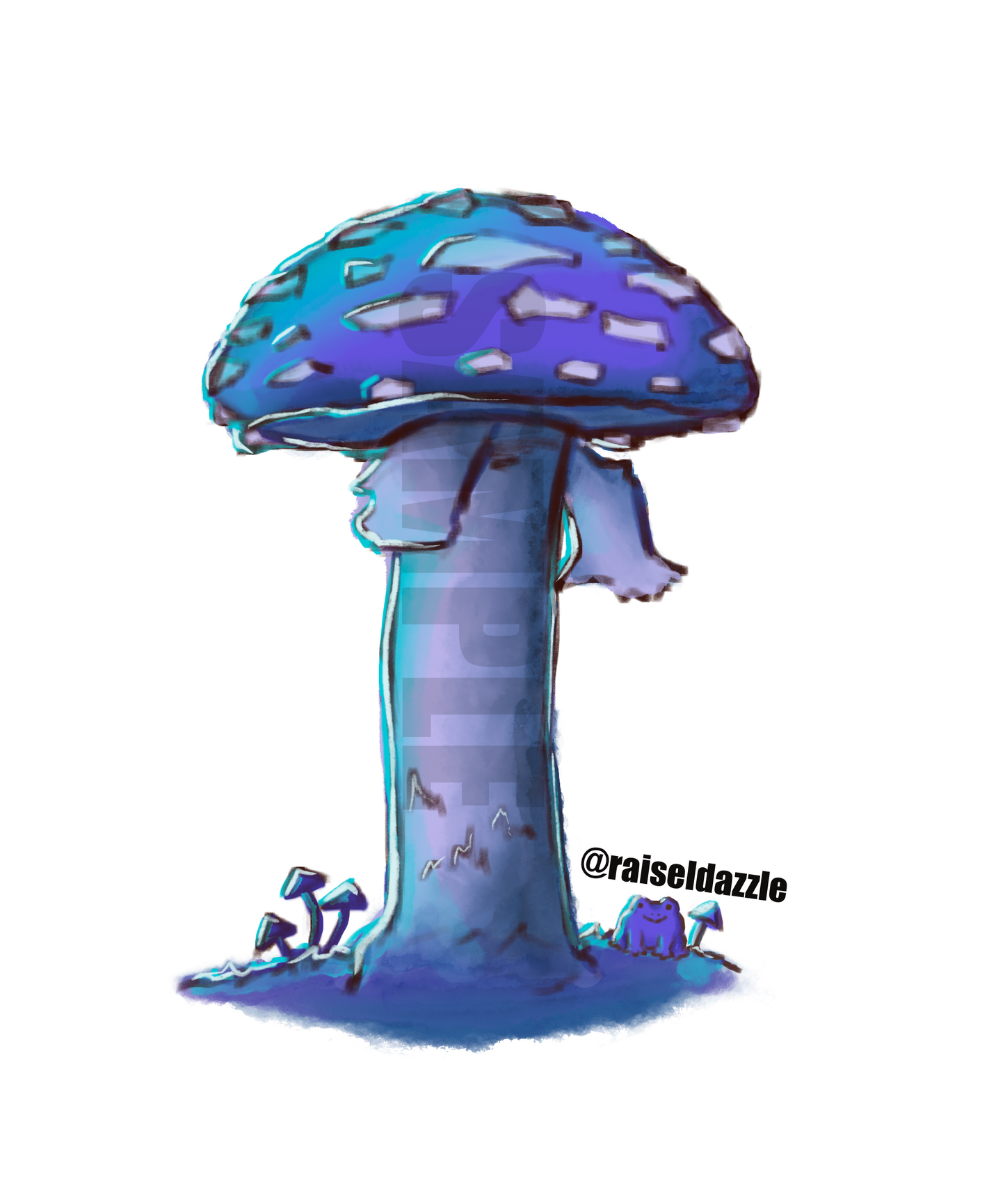 Glow Mushroom Sticker